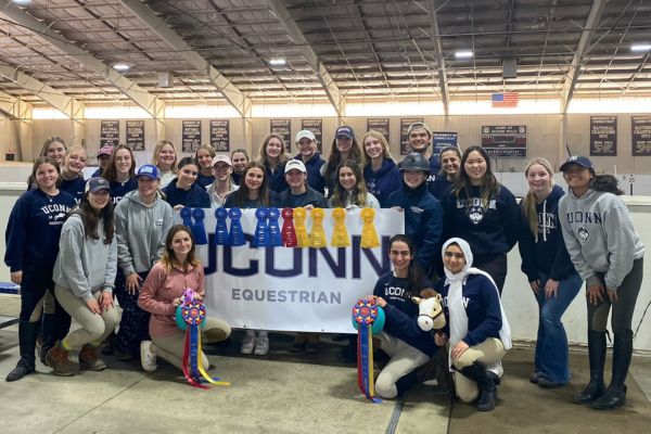 Equestrian Team posing for group photo